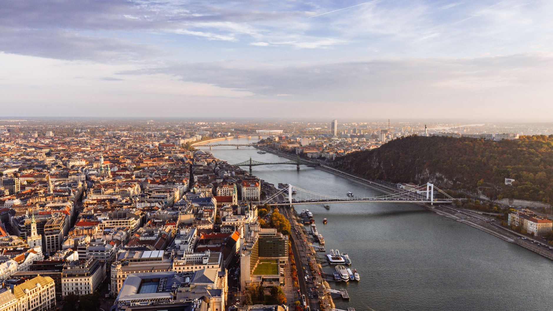 Panorama of the Budapest cityscape