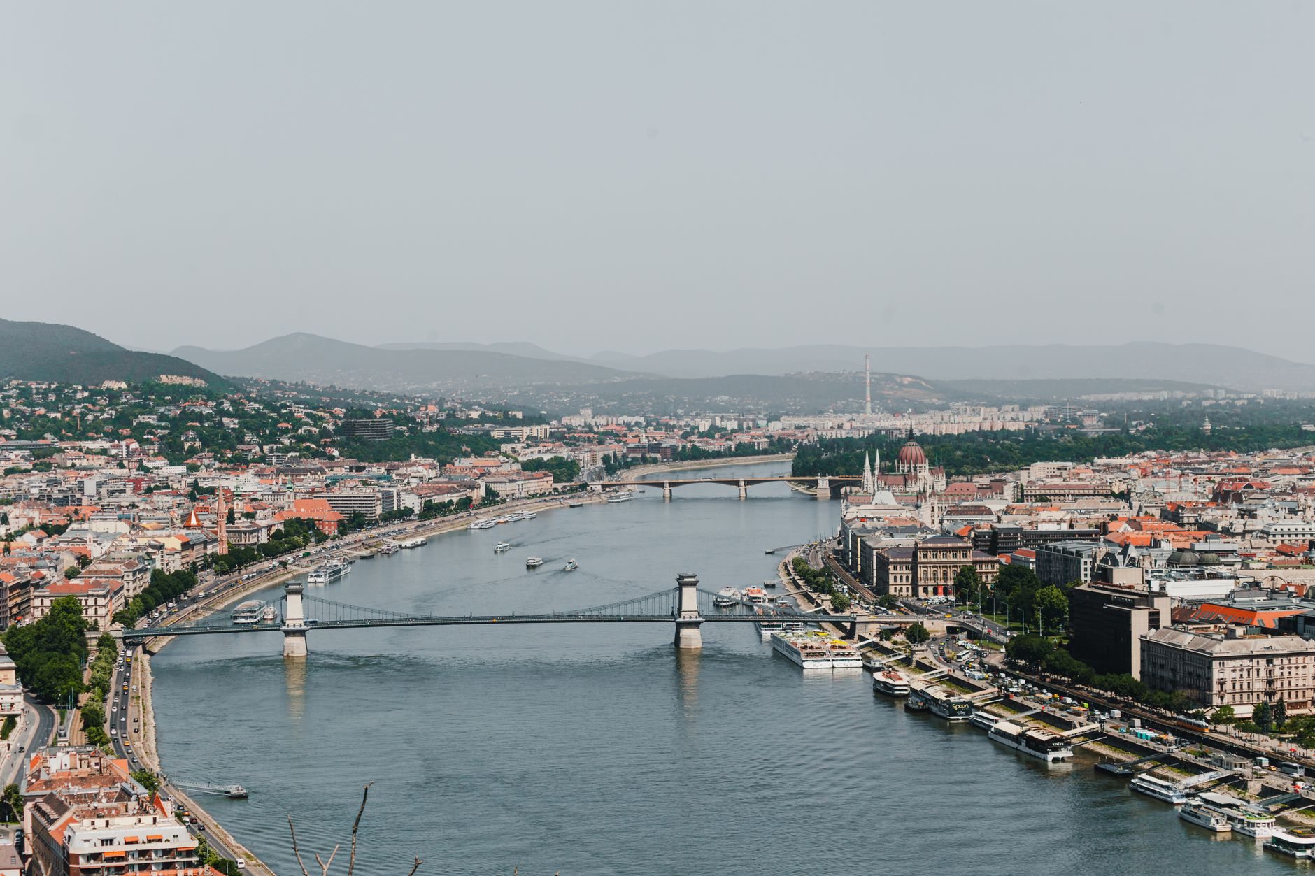The Chain Bridge and the Budapest skyline
